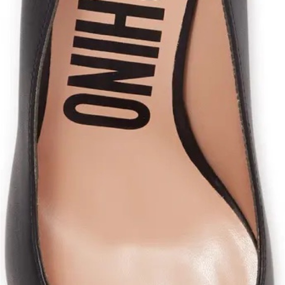 MOSCHINO Logo 3” Pump Heel Sz US7.5 / EU38 Italy - Picture 5 of 6